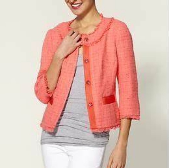 Trina Turk Kammie tweed blazer. - Picture 11 of 12